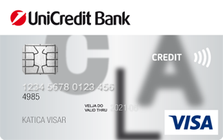 Brezstična klasična kreditna kartica VISA